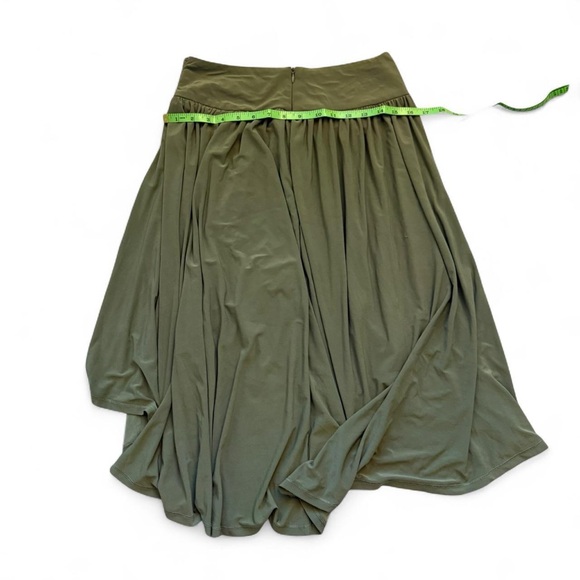 Chic Olive Women's High-Low Skirt - Picture 4 of 4